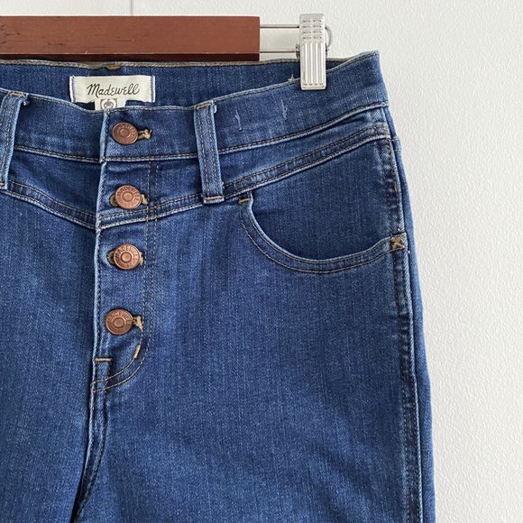 Madewell 10" High-Rise Roadtripper Button Front Jeans - Picture 8 of 16